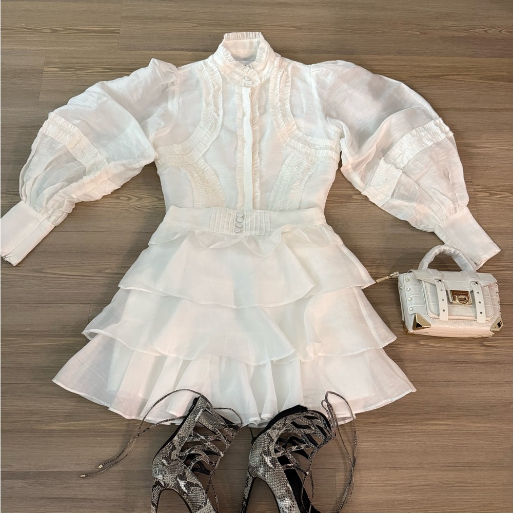 SKIRT JOSLIN TALISA LINEN RAMIE IN OPTICAL WHITE